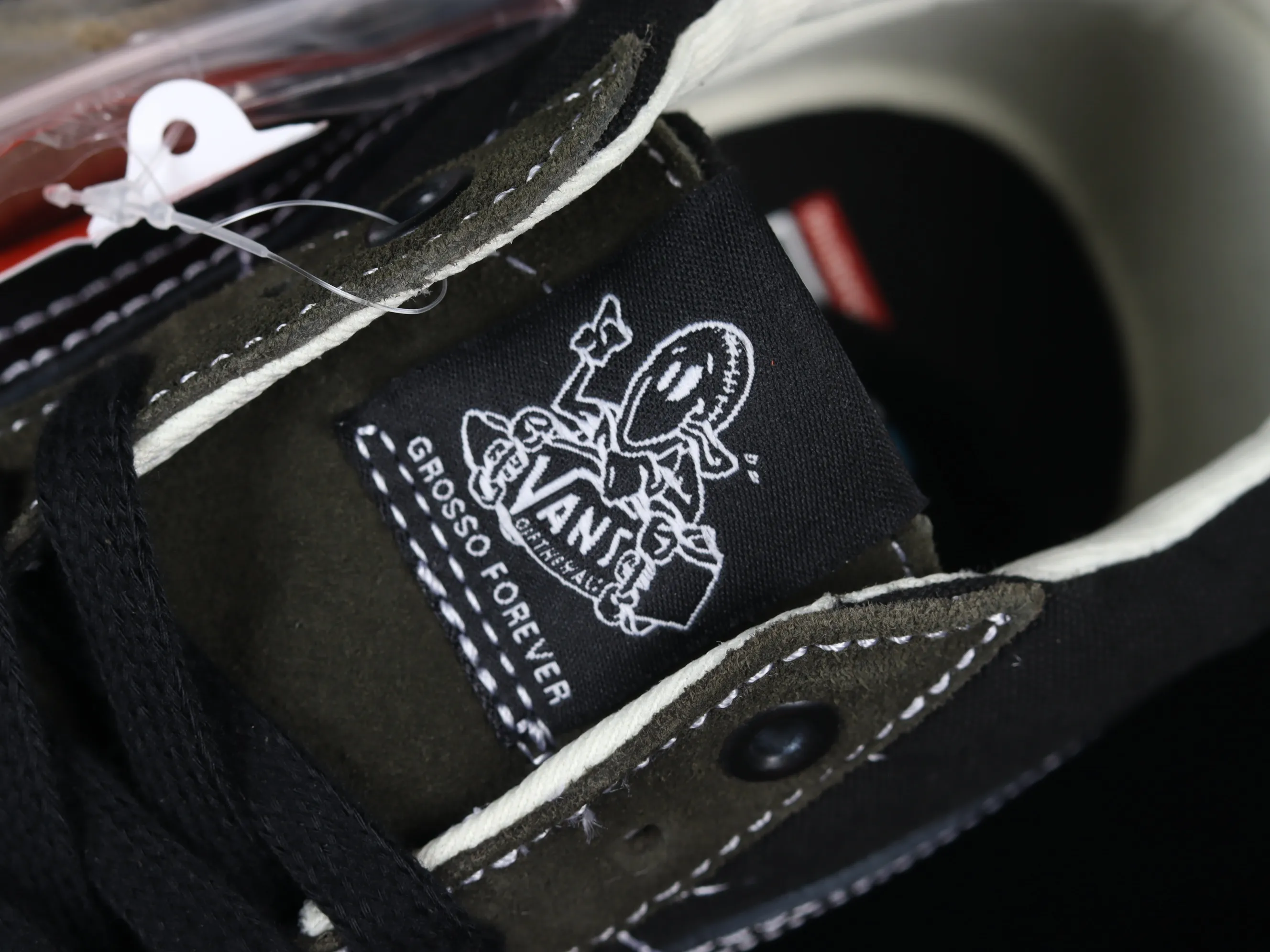 All categories Vans Vans series Vans Mid Vans Skate Grosso Mid Pro midnight green retro military color matching professional street casual skateboard shoes VN0A5FCG9BO